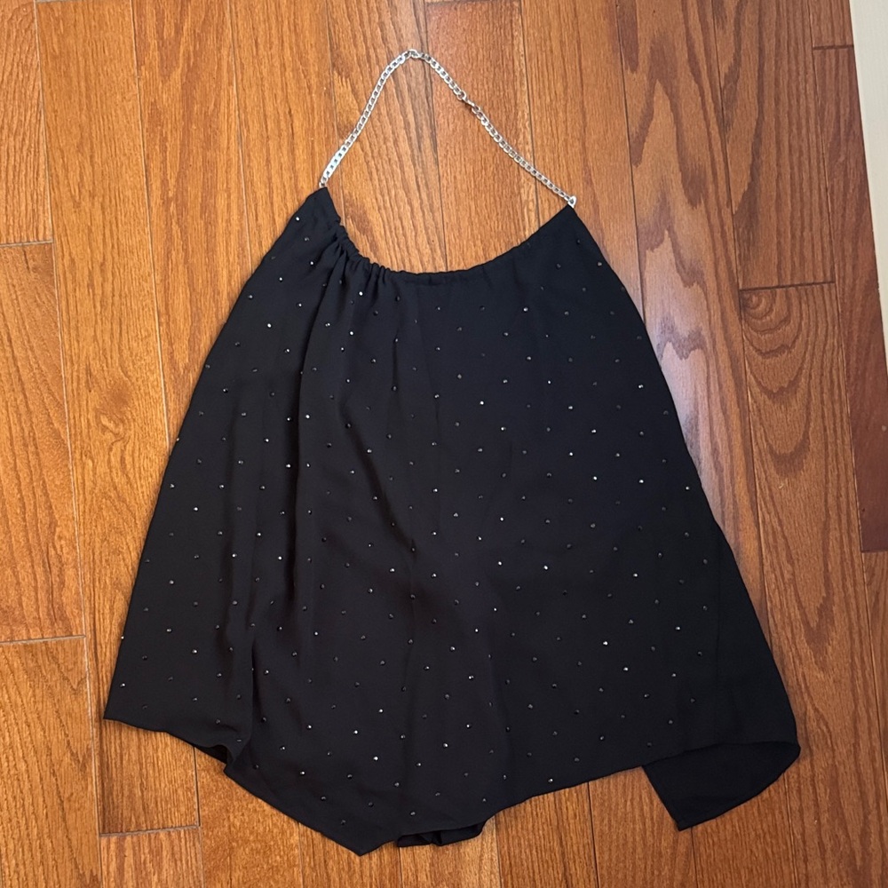 NWT Express rinestone tieback top/ bandana top/ scarf top Small